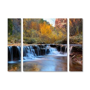 30 in. x 41 in. "Zion Autumn" by Pierre Leclerc Printed Canvas Wall Art