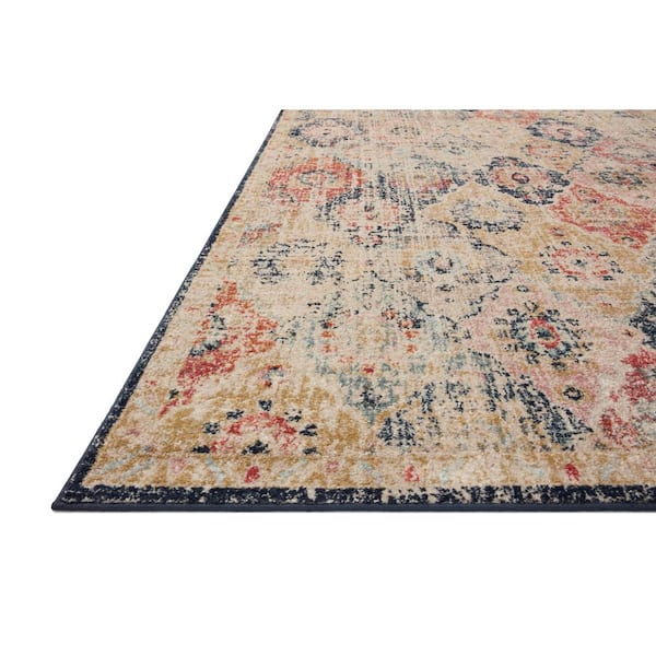 Jocelyn Khaki/Multi 2 ft. 3 in. x 4 ft. Transitional 100% Polypropylene Pile Area Rug
