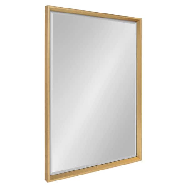Laurel Calter 23 5 In W X 35, Gold Framed Rectangular Bathroom Mirror