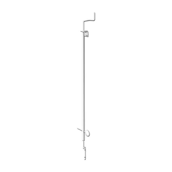 Mr. Goodbar 48 in. White Keyless Quick Release System for Security Bars