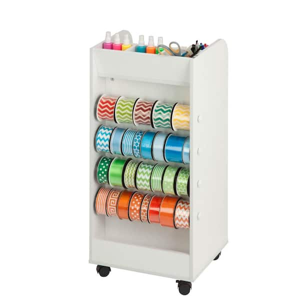 Craft Lot! Rubbermaid Four-Drawer Storage Unit Full Of Craft Materials, Two  Units With Two-Drawers Each, Included Are Macrame Yarn, Every Color Stems,  Ribbon And Misc. The Wheels To The Unit Are Inside