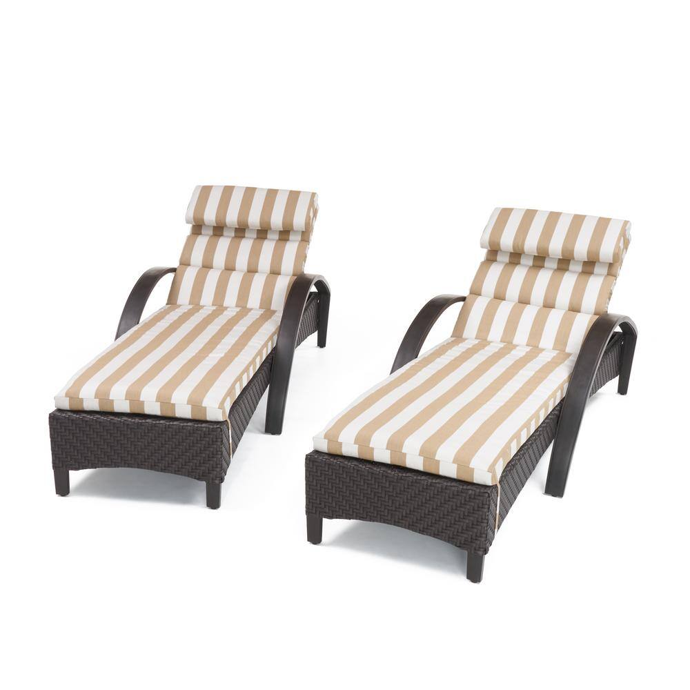 RST Brands Barcelo Chaise Lounge 2pk Beige 
