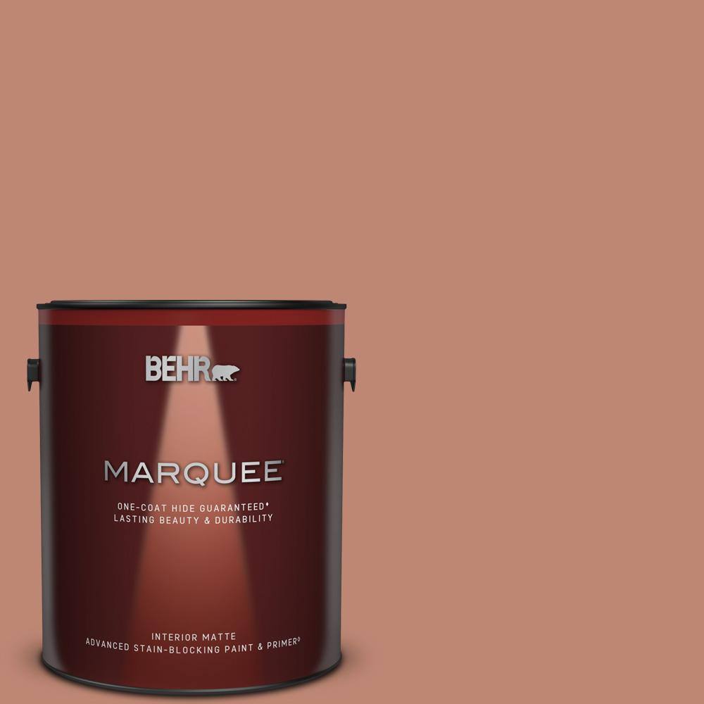 1 gal. #PPU2-09 Ginger Rose Matte Interior Paint & Primer