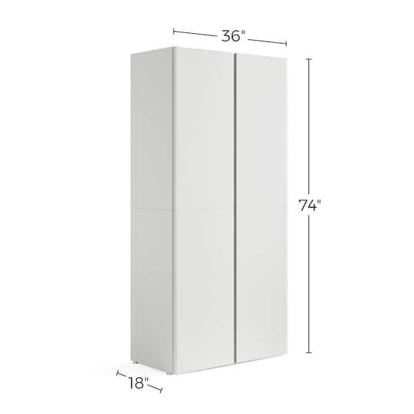 Everest Work Table 72-in W x 32-in H Steel Cloud White Freestanding Utility Storage Cabinet