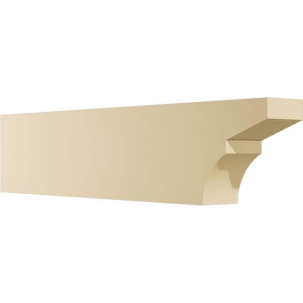 Ekena Millwork Standard Monterey 4 in. W x 8 in. H x 36 in. D Signature Urethane Rafter Tail Outlooker