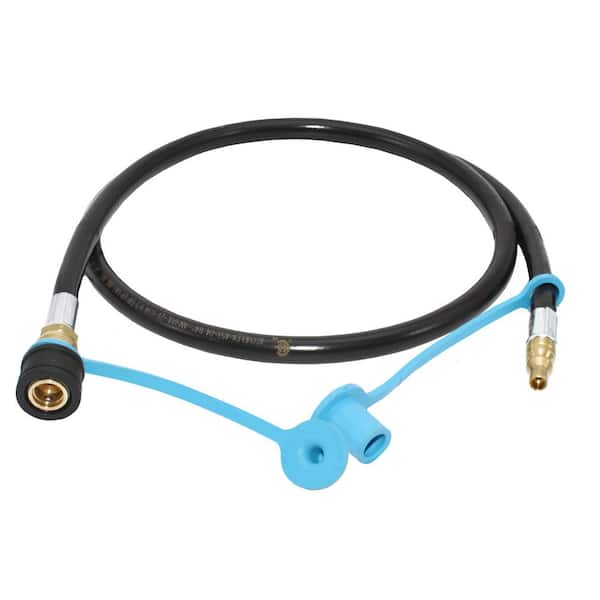 Flame King 48 in., 1/4 in. RV, Van, Trailer, Dual Quick Connect Hose, LP Gas Only