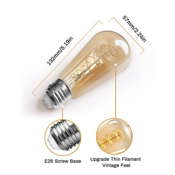YANSUN 40-Watt Equivalent G25 Edison LED Light Bulb Warm White (1-Bulb) YANSUN 40-Watt Equivalent G25 Edison LED Light Bulb Warm White (1-Bulb)