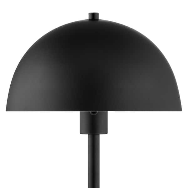 Hampton Bay Corbin 56 in. Black 1-Light Standard Floor Lamp with