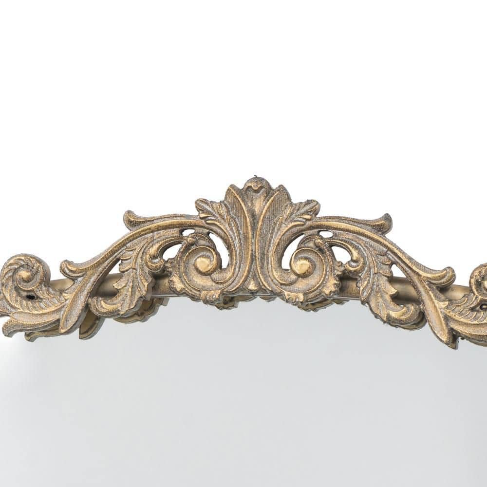 Gold Rectangular Wood Framed Wall Mirror 24" x 42"