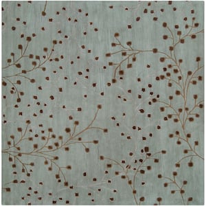 Aloysia Moss 6 ft. x 6 ft. Square Indoor Area Rug