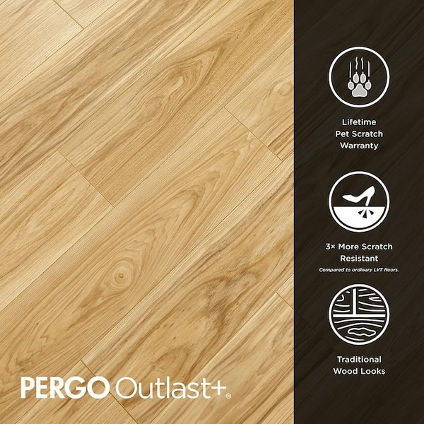 Take Home Sample-Cheshire Bluff Brown Hickory Waterproof Laminate Wood Flooring