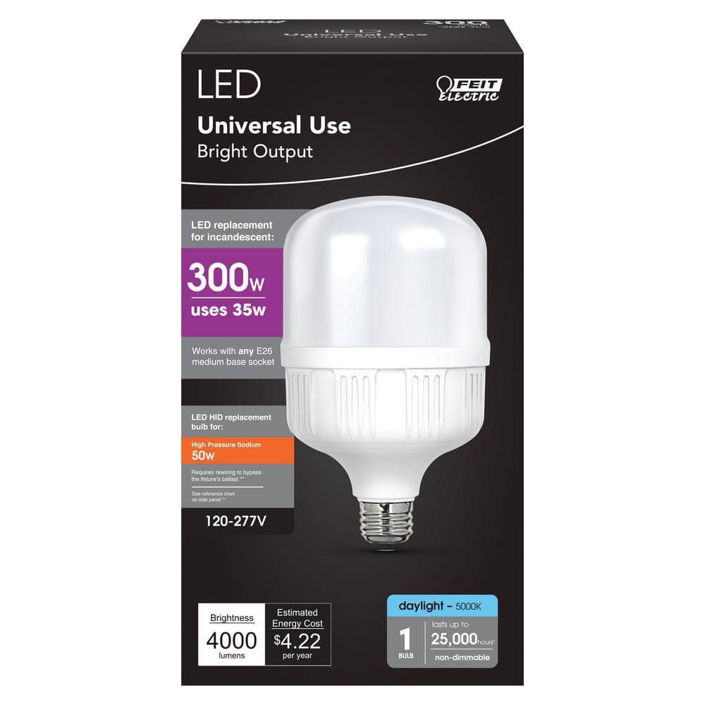 Feit 300 Watt Equivalent White LED Flood Light Bulb