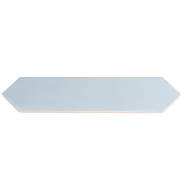 Apollo Tile Piquet Blue 2 in. x 10 in. Matte Ceramic Picket Wall and Floor Tile Sample (0.14 Sq. ft./case) (1-pack)