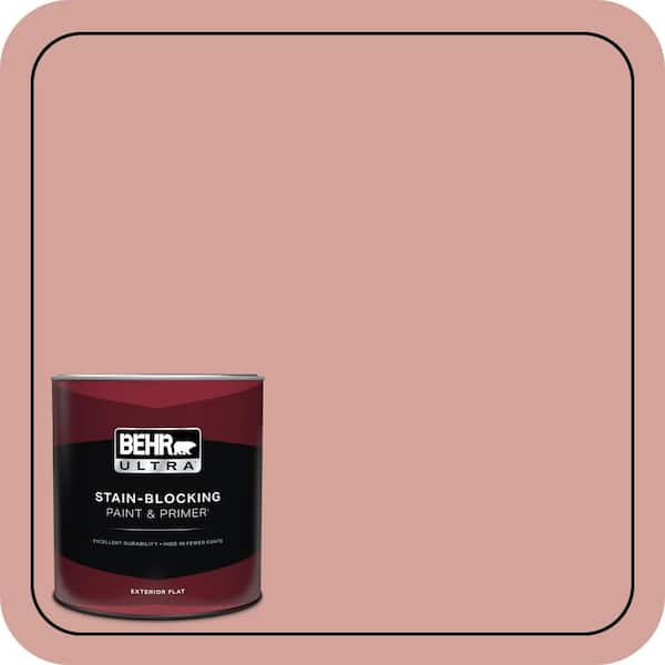 BEHR ULTRA 1 qt. #S160-3 Bubble Shell Flat Exterior Paint & Primer