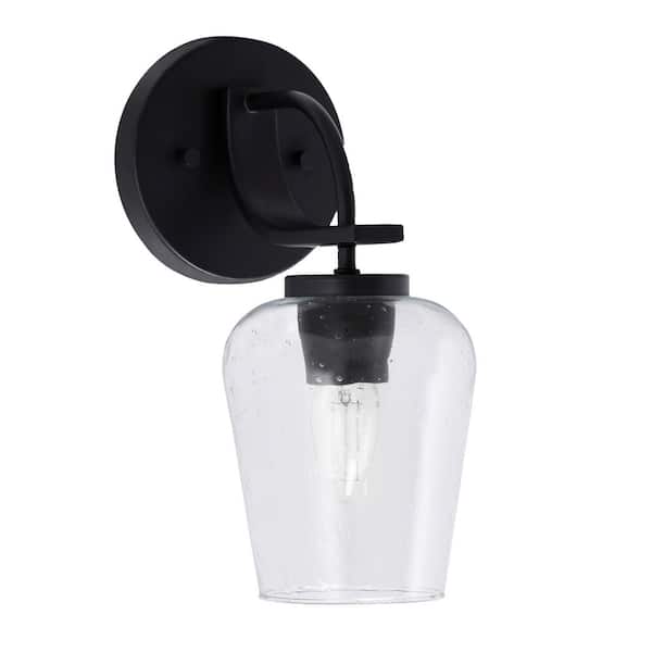 Unbranded Olympia 1-Light Matte Black Wall Sconce