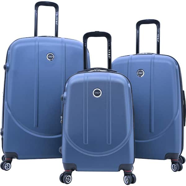 TPRC BARNET 2.0 3-Piece Cobalt Blue Hardside Expandable Vertical Luggage Set with Spinner Wheels 