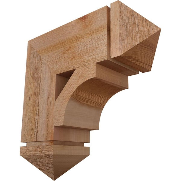Ekena Millwork 6 in. x 18 in. x 18 in. Western Red Cedar Westlake Arts and Crafts Rough Sawn