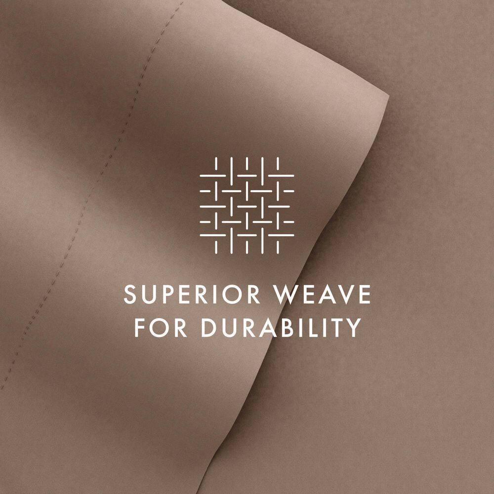 Taupe Queen Ultra Soft Microfiber 6-Piece Sheet Set
