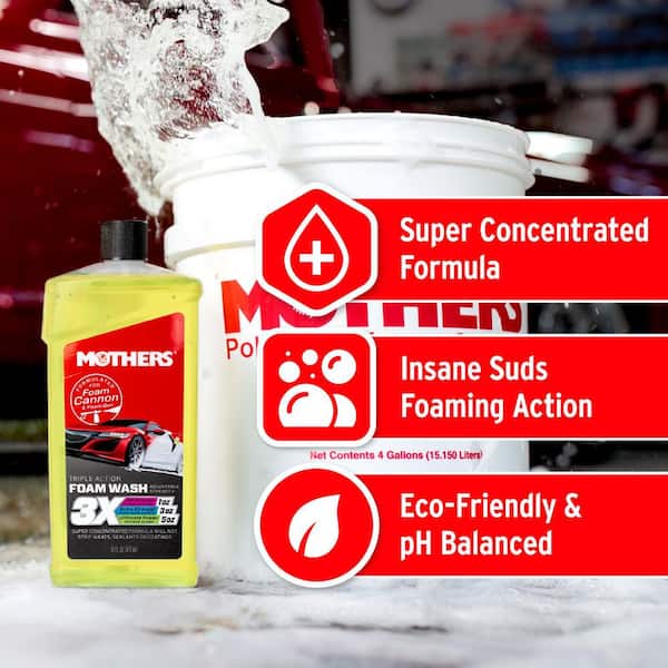 MOTHERS 16 oz. Triple Action Foam Wash Liquid Concentrate 05616