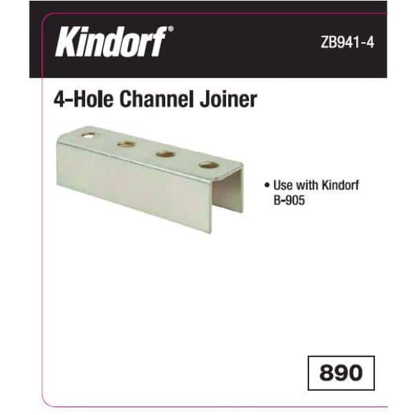 6 in. Channel Joiner Galv-Krom ( Strut Fitting) (ZB941-4)