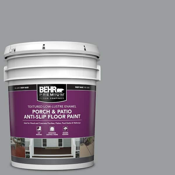 5 gal. #N500-4 Pencil Sketch Textured Low-Lustre Enamel Interior/Exterior Porch and Patio Anti-Slip Floor Paint