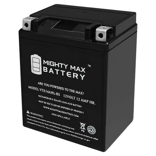 MIGHTY MAX BATTERY YTX14AHL Replacement Battery Compatible with Royal Enfield Classic 500 Bullet 500 09-22