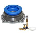 Uonlytech Toilet Wax Ring With Bolts Kit - Complete Toilet Installation Set With Brass Washers
