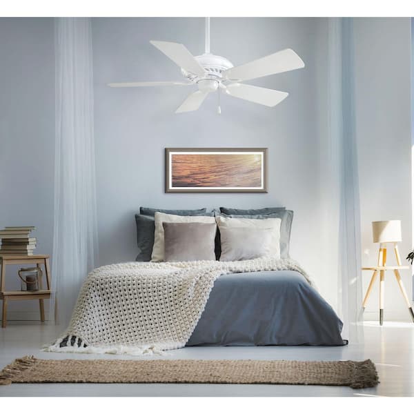 MINKA-AIRE Supra 44 in. Indoor White Ceiling Fan F563-WH - The