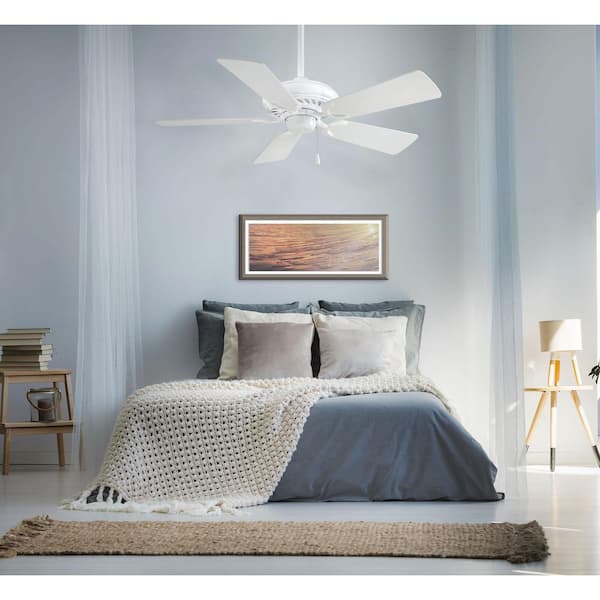 Supra 44 in. Indoor White Ceiling Fan