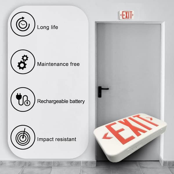 Exit Sign Battery Configuration Exit Door Sign Battery