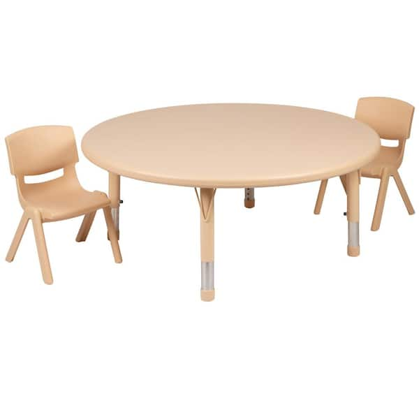 Childrens round sale table and chairs