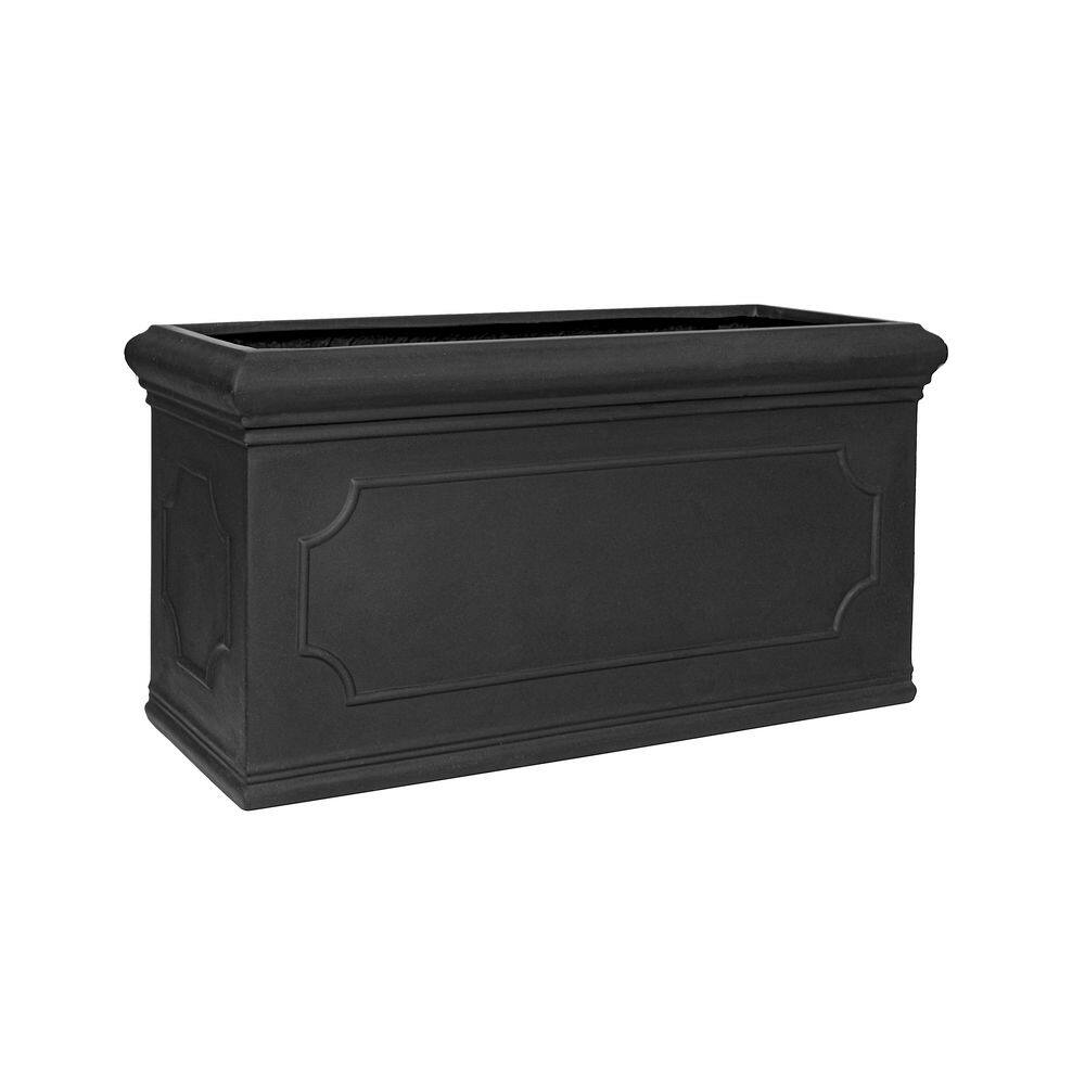 Jort Classic 31.5 in L Black Color Planter- Made of Fiberstone, Small price history on PriceWatchPro
