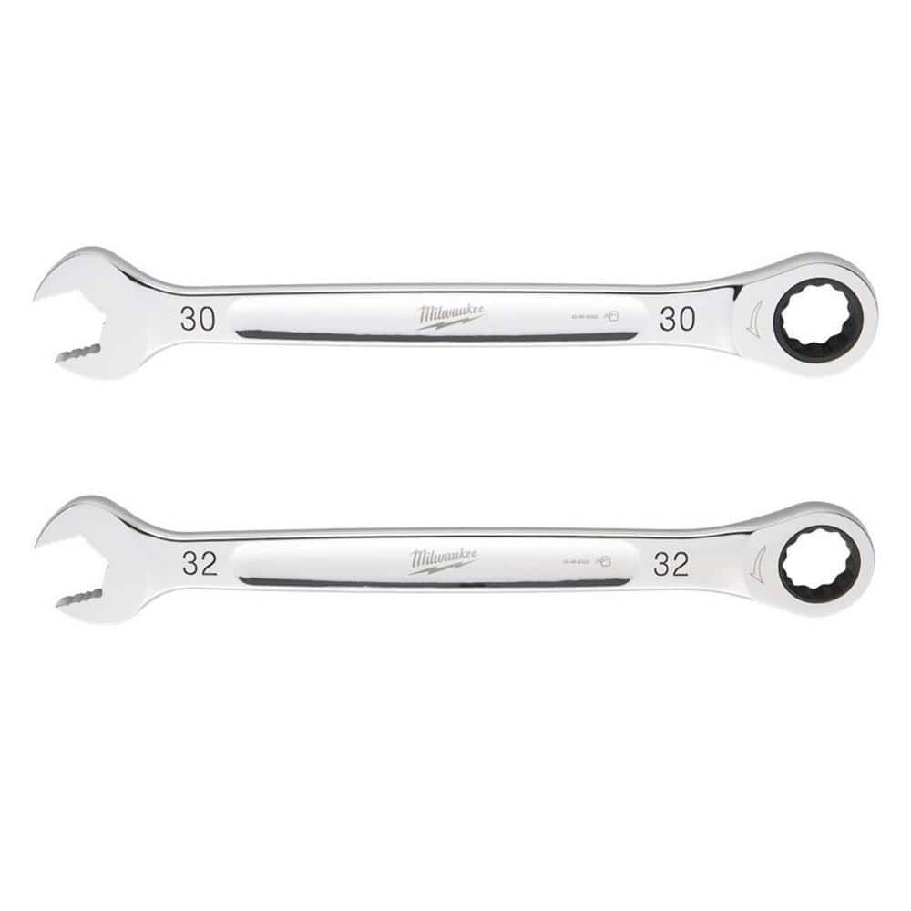 Metric Mechanics Ratcheting Combination Wrench Set (2-Piece)
