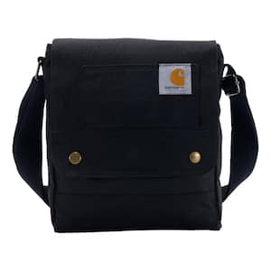12.5 in. Crossbody Snap Bag Backpack Black OS