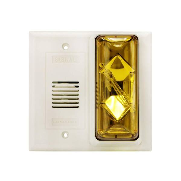 Edwards Signaling Buzzer/Strobe with Amber Lens