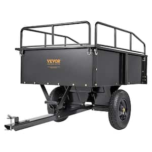 750 lbs. 15 cu. ft. Eavy Duty ATV Trailer Steel Dump Cart Garden Cart Garden Utility Trailer Blade Span
