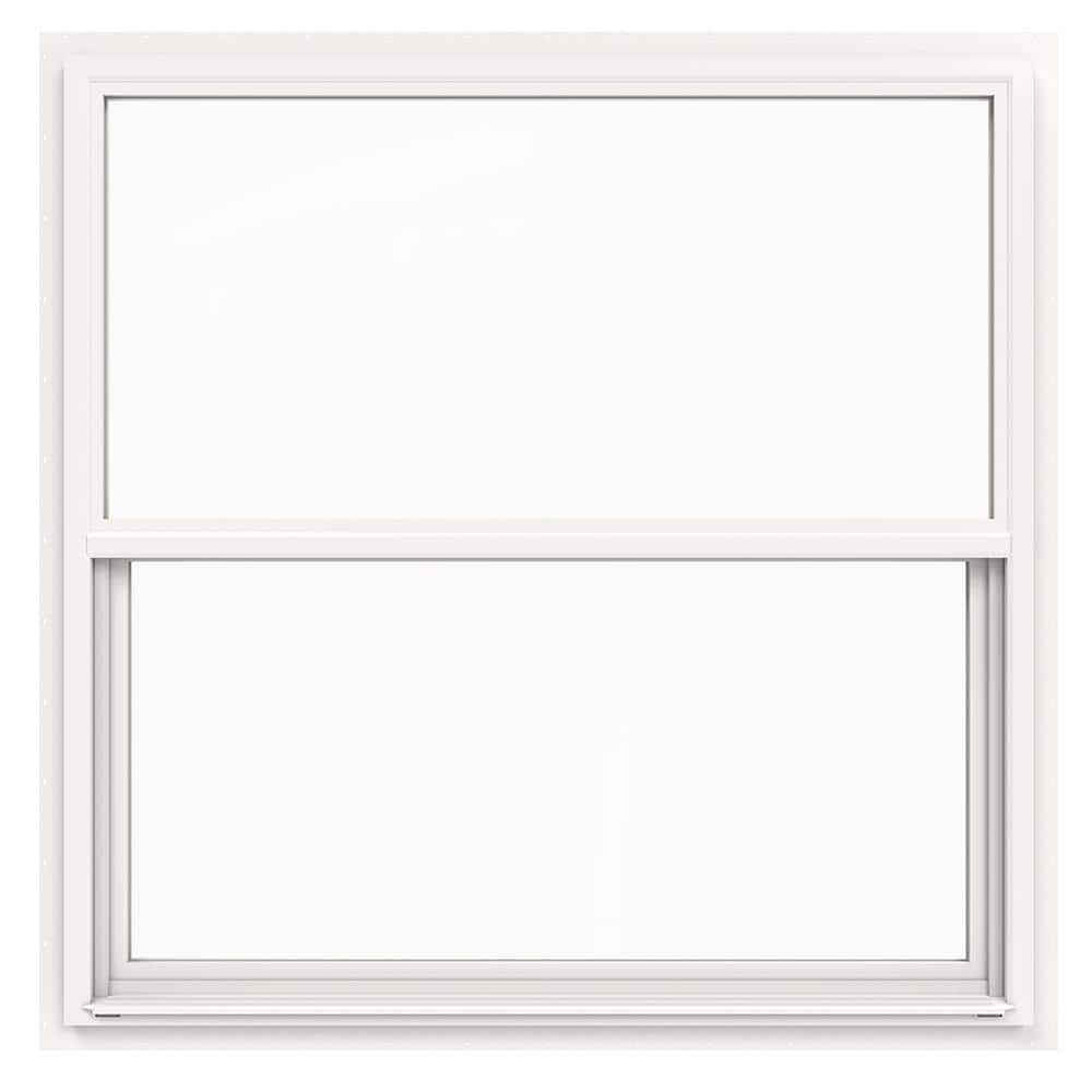 JELD-WEN 42 In. X 48 In. V-4500 Series White Single-Hung Vinyl Window ...