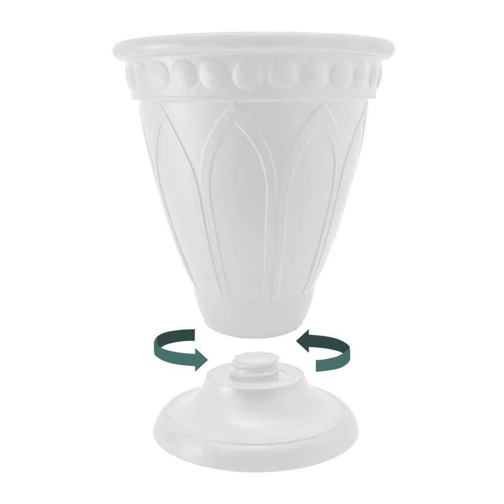 Black Medium Eco-Friendly Cone-Shaped Outdoor Planter