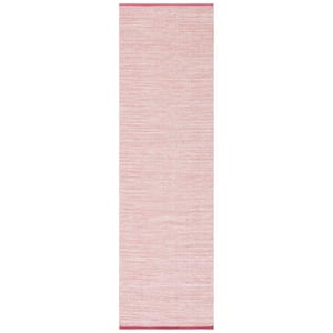 Montauk Pink/Fuchsia 2 ft. x 8 ft. Solid Color Runner Rug