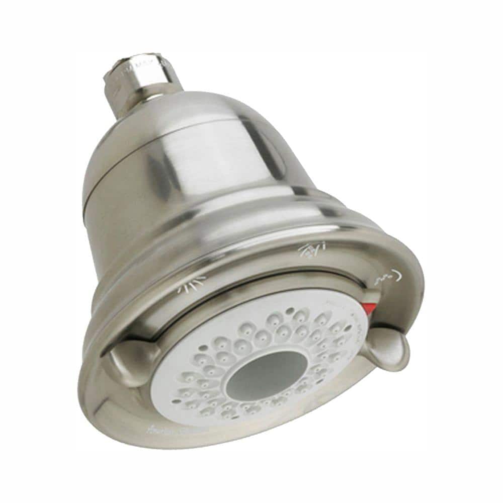 American Standard FloWise 3Spray 4.5 in. Single Wall Mount Fixed Shower Head in Brushed Nickel