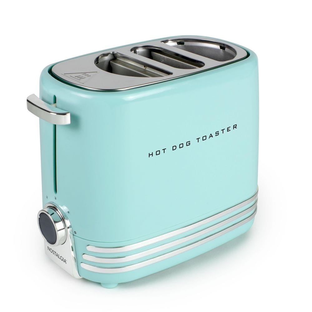 Nostalgia HDT600 Hot Dog Toaster, Aqua 
