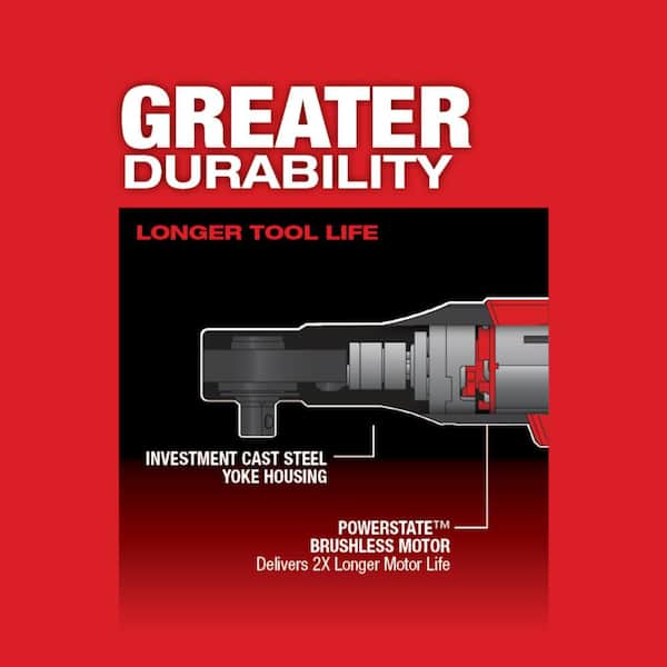 Milwaukee - M12 FUEL 12V Lithium-Ion Brushless 3/8 in. Cordless Ratchet with XC Battery Pack 4.0 Ah and Charger Starter Kit