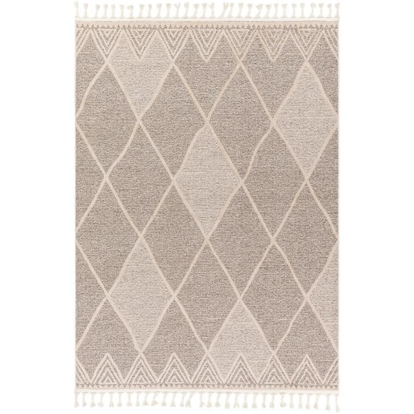 Artistic Weavers Aisha Gray Diamond 5 ft. x 7 ft. Indoor Area Rug