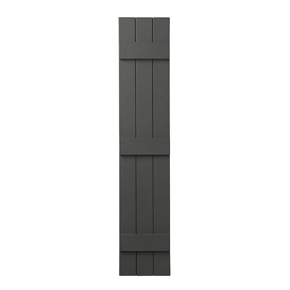11 in. x 67 in. Polypropylene Plastic 3-Board Closed Board and Batten Shutters Pair in Spanish Moss price history on PriceWatchPro