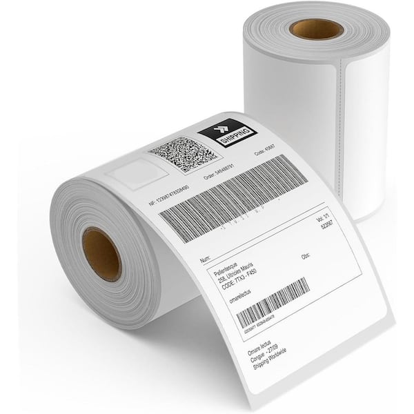 4 x 6 Direct Thermal Printer Labels 500 Strong Adhesive Commercial Grade Perforated Compatible with Most Printers
