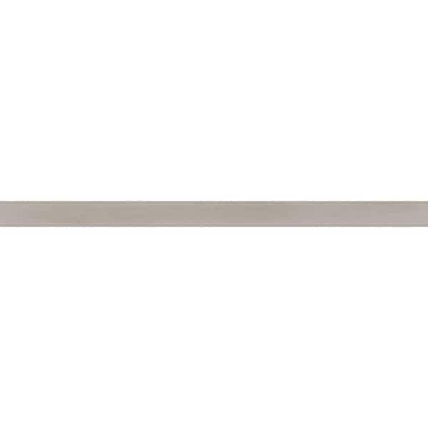 Taj Taupe Satin Glazed Ceramic Quarter Round Wall Trim, 0.6 in. x 10 in. (0.069 sq. ft./Piece)