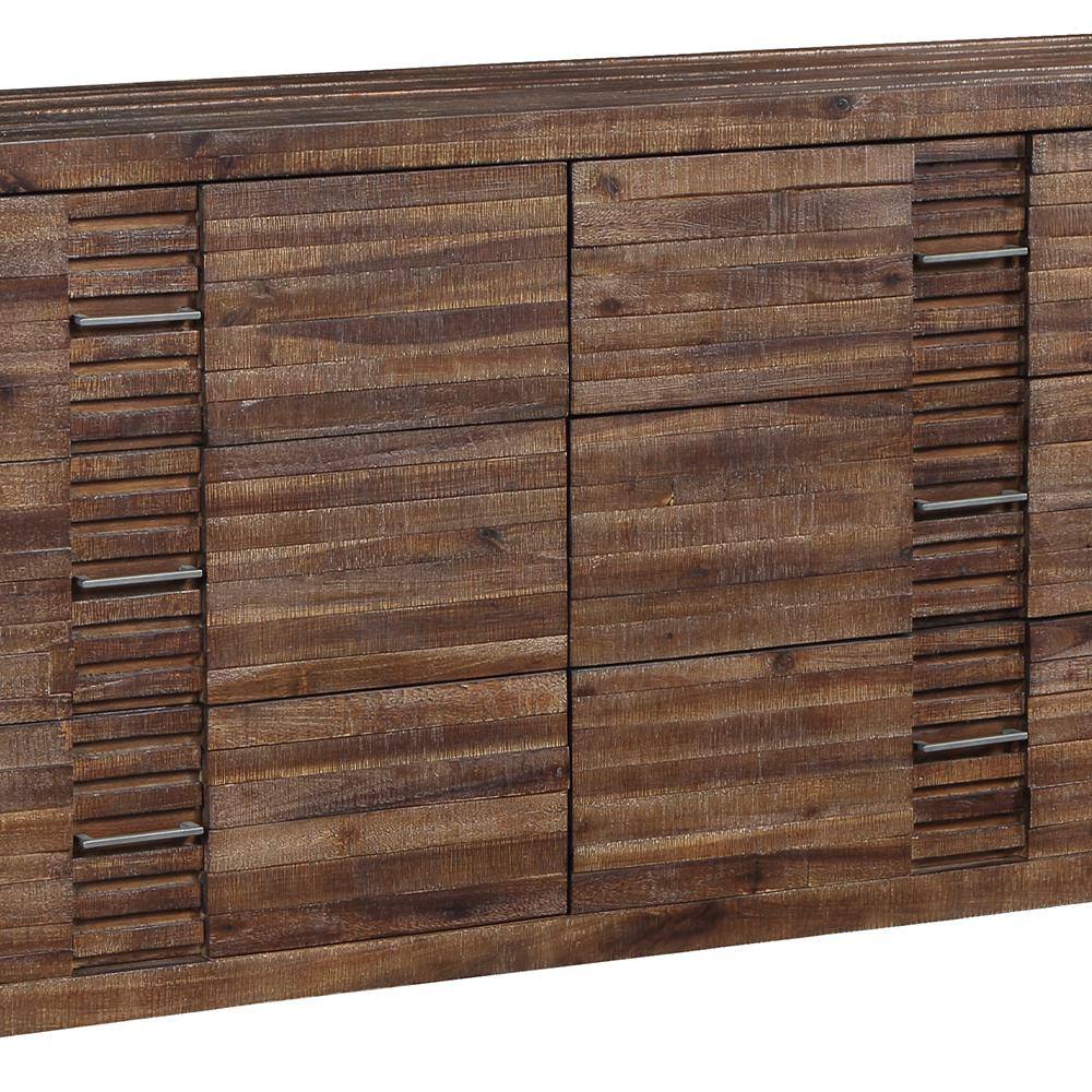 White Industrial 6-Drawer Dresser with Felt Lined Drawer