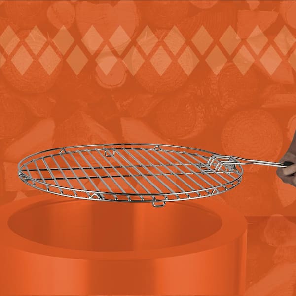 HotShot Stainless Steel Grill Grate for HotShot Homestead Low Smoke 25 in. Fire Pit