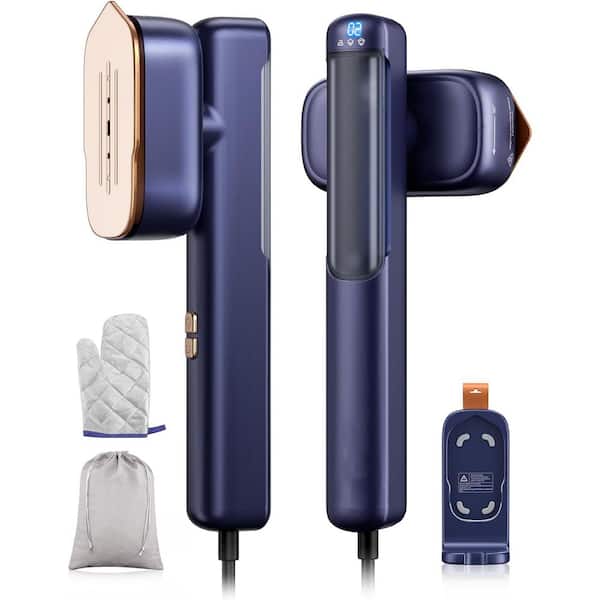 Anqtovp 2-in-1 Handheld Clothes Steamer 1100W Fast Heat up, Strong Penetrating Steam for Wrinkle Remover for All Fabric