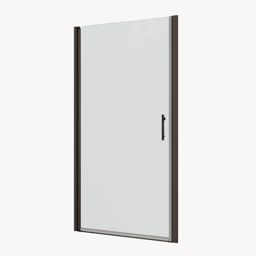 24 in. W x 72 in. H Pivot Frameless Shower Door in Matte Black with Clear Tempered Glass price history on PriceWatchPro